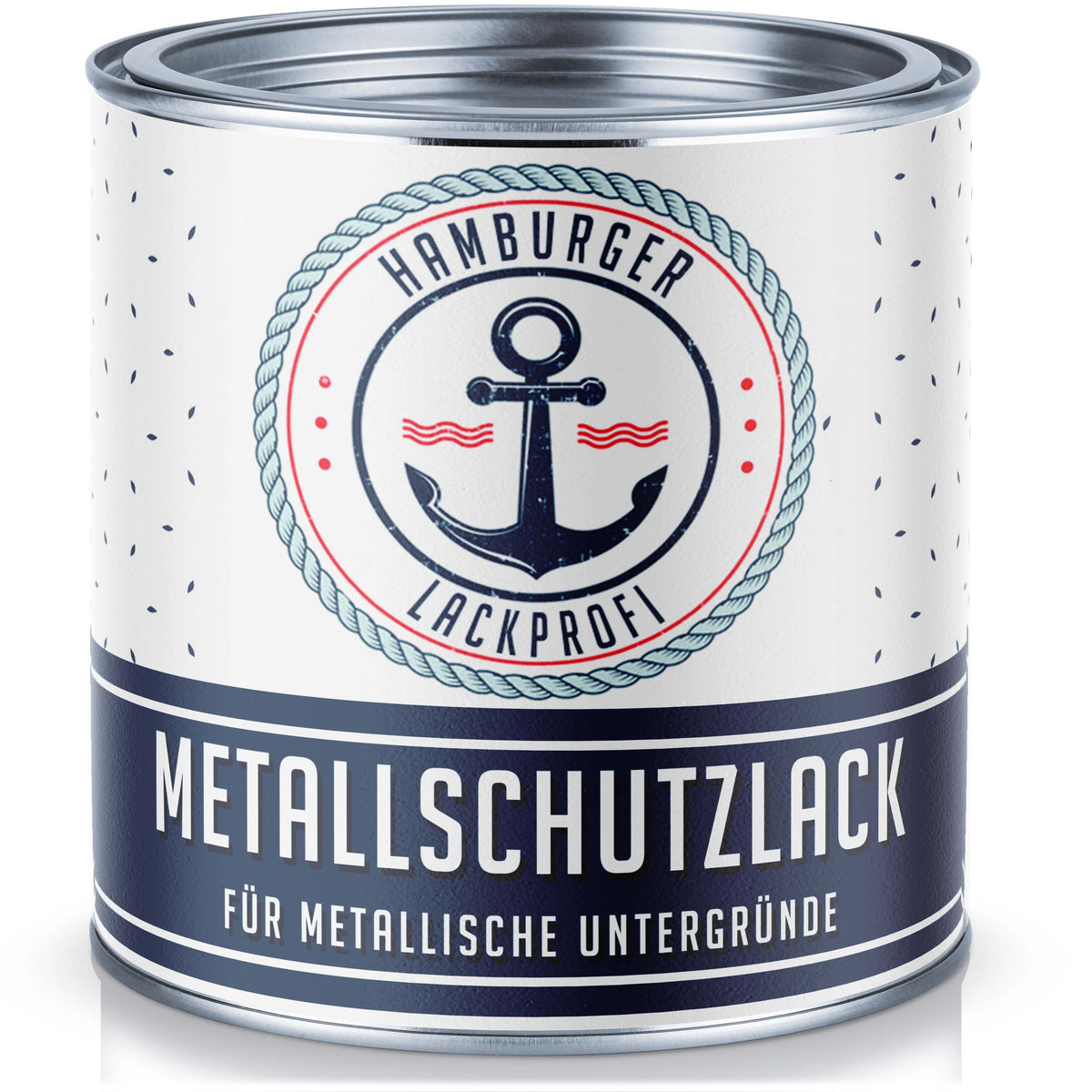 Hamburger Lack-Profi Metallskyddslack Ljusgrå RAL 7035 - nötningsbeständig & slagtålig
