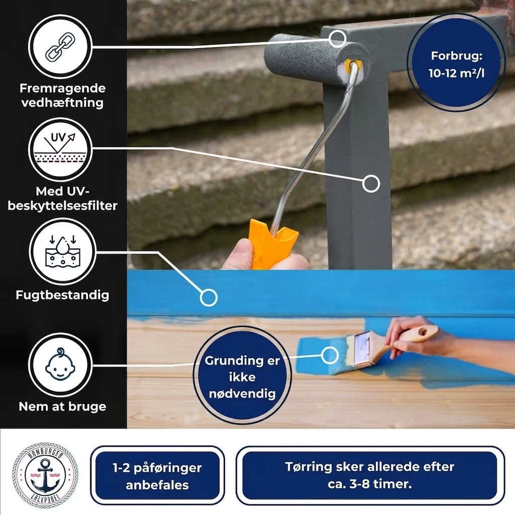 Kulörlack i Elfenben RAL 1014 med målarset (X300) - Hamburger Lack-Profi, Bild 57