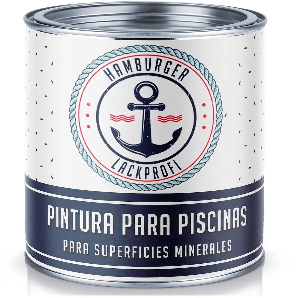 Poolfärg Grafitsvart RAL 9011 - högtäckande poolfärg Hamburger Lack-Profi