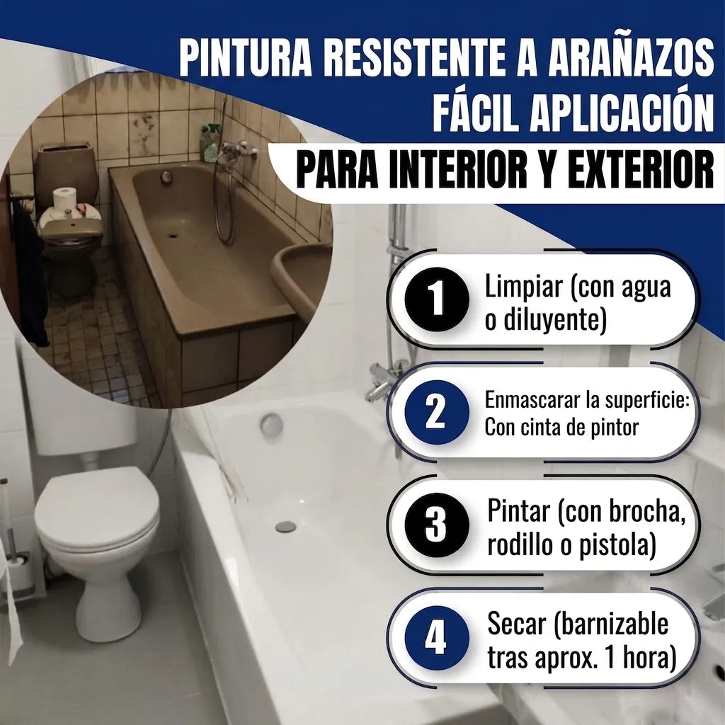 2K Emaljlack Badkar Vattenblå RAL 5021 - Blank / Halvmatt / Matt - Hamburger Lack-Profi, Bild 24