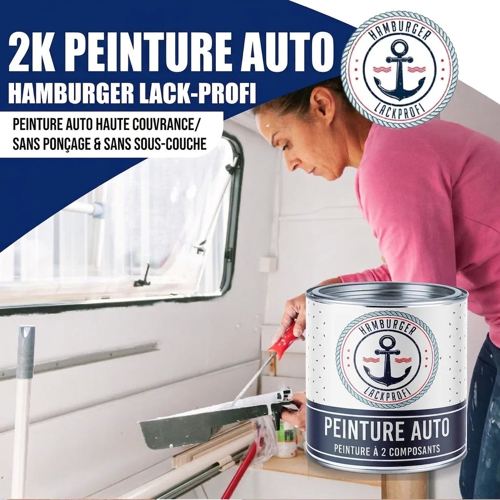 2K Billack Vattenblå RAL 5021 - Högtäckande & rostskyddande Hamburger Lack-Profi