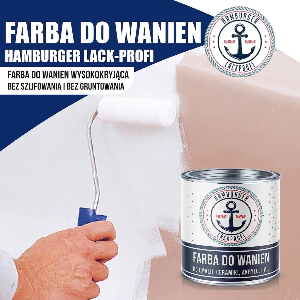 Hamburger Lack-Profi Badewannenlack Hamburger Lack-Profi 2K Badewannenlack Braungrau RAL 7013 - Glänzend / Seidenmatt / Matt