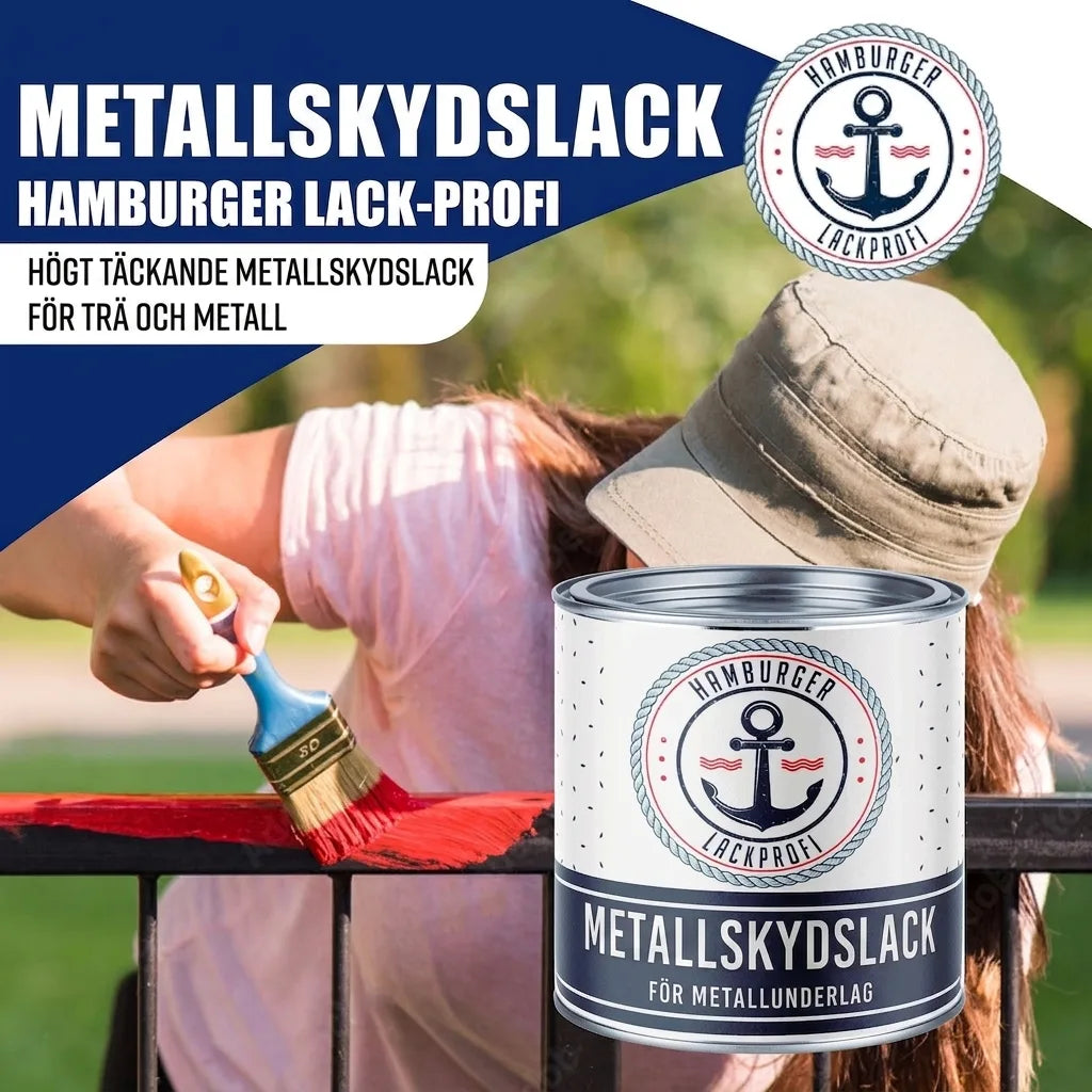 Hamburger Lack-Profi Metallschutzlack Basaltgrau RAL 7012 - abriebbeständig & schlagfest - Hamburger Lack-Profi