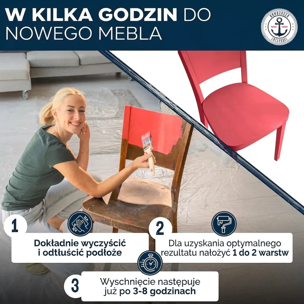 Möbelfärg utan slipning RAL 8028 Terrabrun - Möbellack Hamburger Lack-Profi