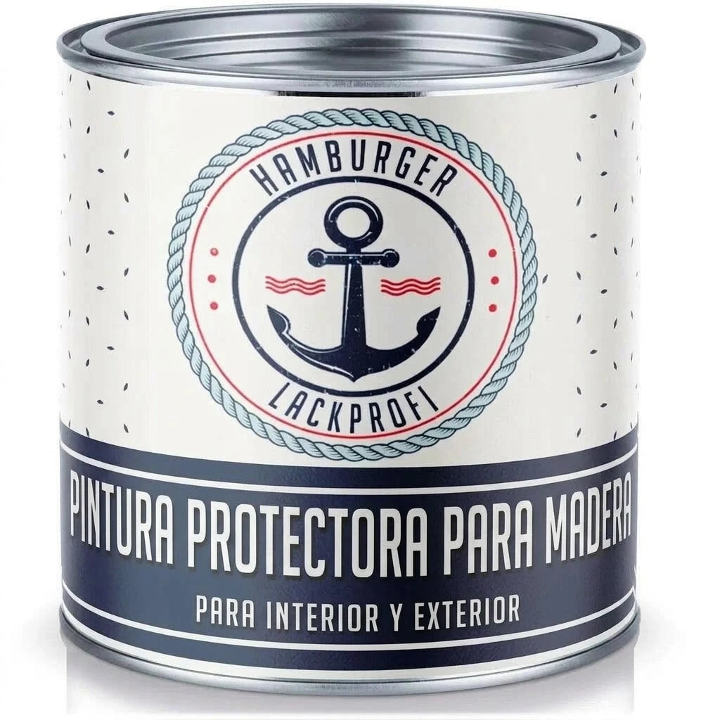 PU Träfärg utomhus RAL 6025 Ormbunksgrön - Väderskyddsfärg - Hamburger Lack-Profi