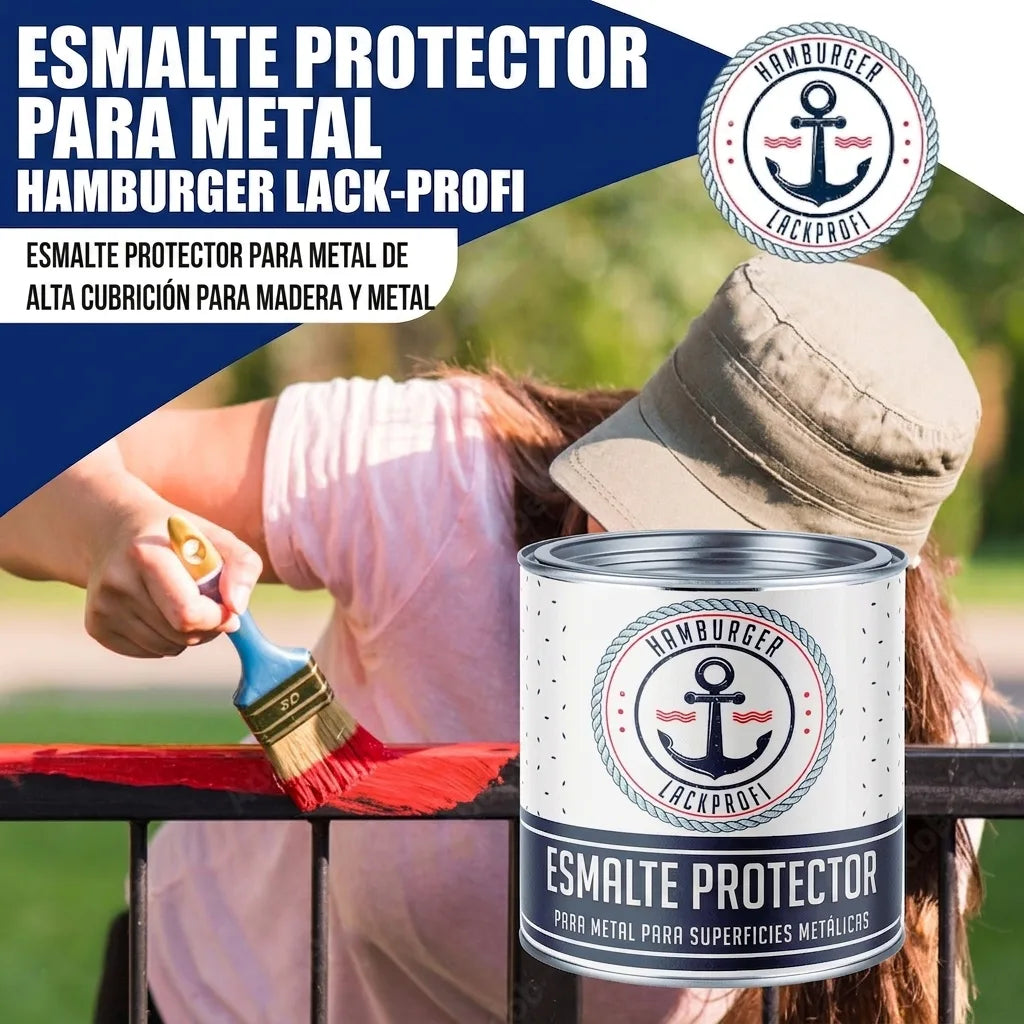 Metallskyddslack Grönblå RAL 5001 - nötningsbeständig & slagtålig - Hamburger Lack-Profi, Bild 17