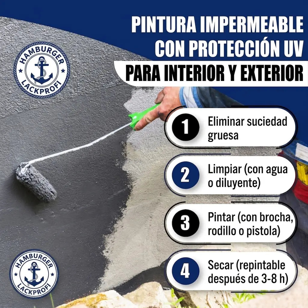 Hamburger Lack-Profi Betongfärg Dahliagul RAL 1033 - högtäckande fasadfärg Hamburger Lack-Profi