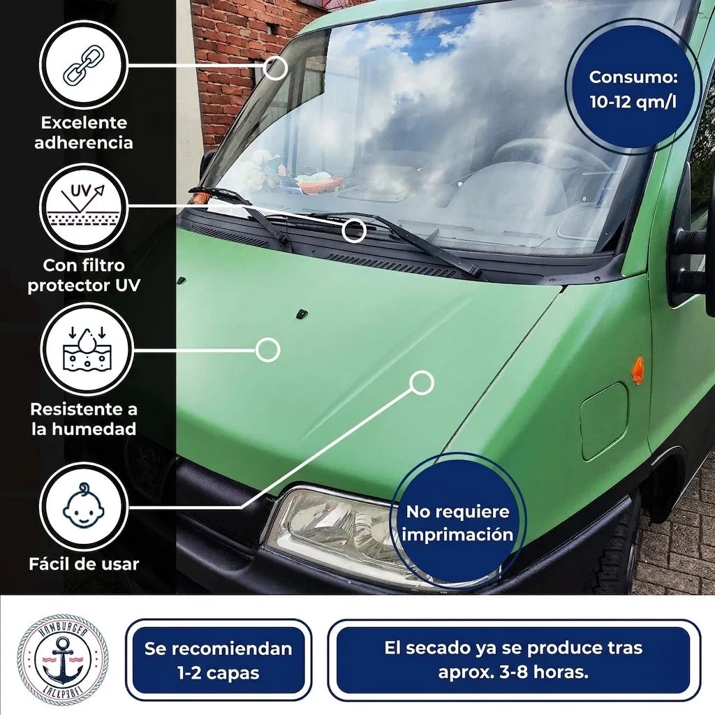 2K Billack i Purpurröd RAL 3004 med målarset (X300) - Hamburger Lack-Profi, Bild 57