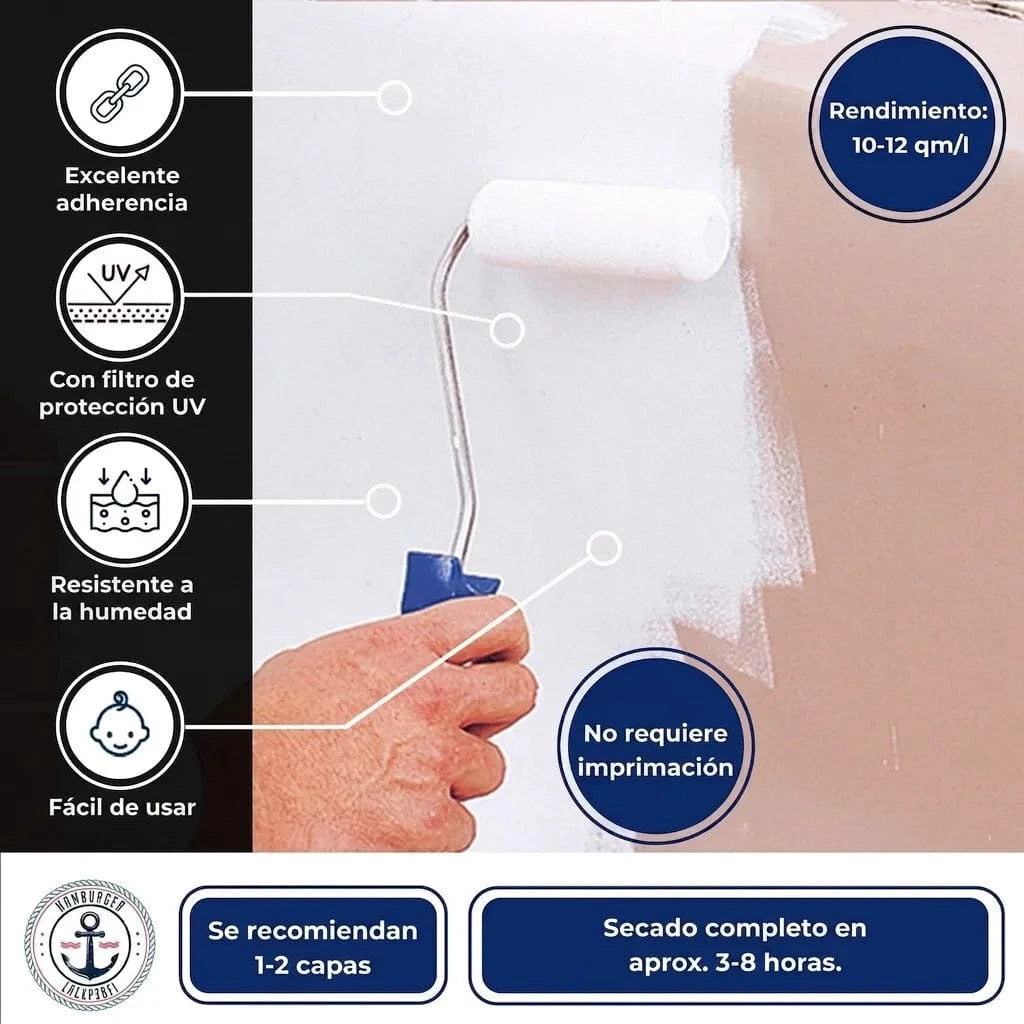 Hamburger Lack-Profi Badewannenlack Hamburger Lack-Profi 2K Badewannenlack Rubinrot RAL 3003 - Glänzend / Seidenmatt / Matt
