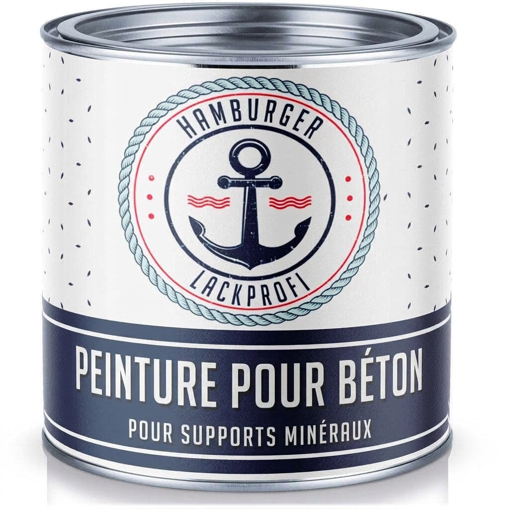 Betongfärg Sepiabrun RAL 8014 - högtäckande fasadfärg Hamburger Lack-Profi