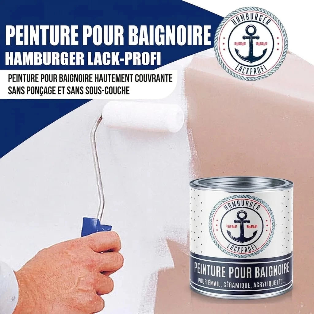 Hamburger Lack-Profi Badewannenlack Hamburger Lack-Profi 2K Badewannenlack Zeltgrau RAL 7010 - Glänzend / Seidenmatt / Matt