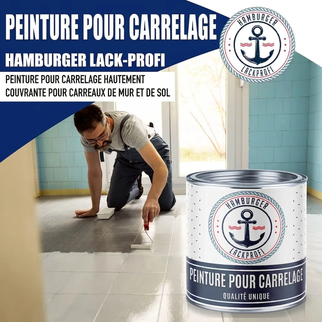 Kakelfärg i Himmelsblå RAL 5015 - Kakellack med målarset (X300) - Hamburger Lack-Profi, Bild 29