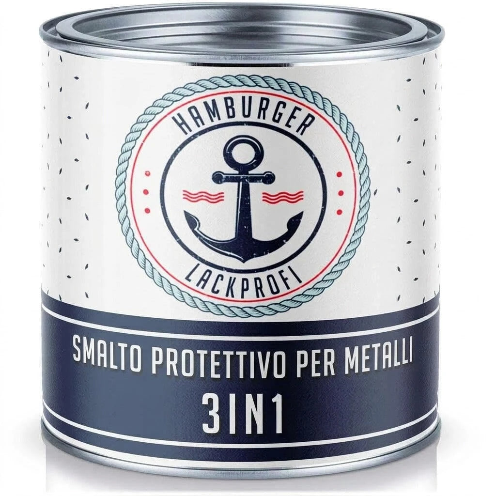 3 i 1 Brungrå RAL 7013 - Rostskyddsfärg - Hamburger Lack-Profi