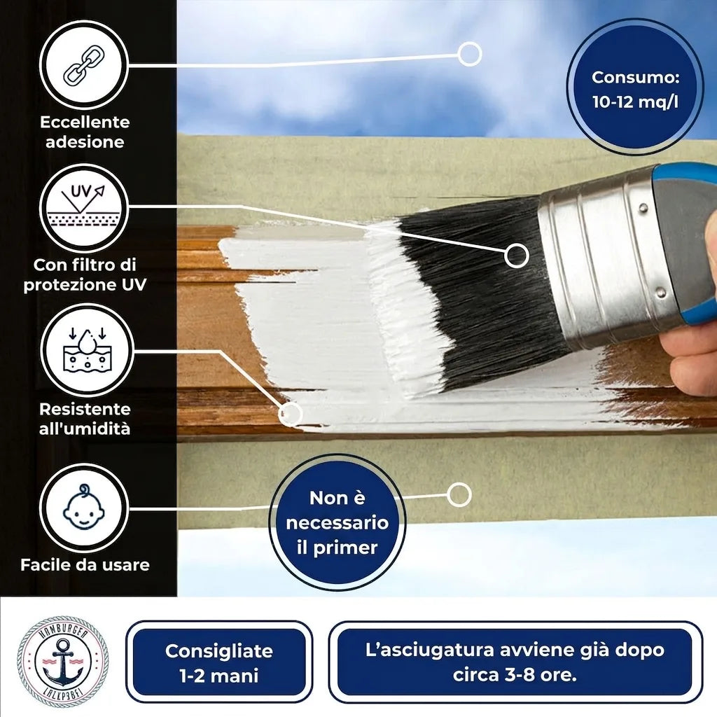 PU Holzschutzfarbe RAL 7024 Graphitgrau - Wetterschutzfarbe - Hamburger Lack-Profi