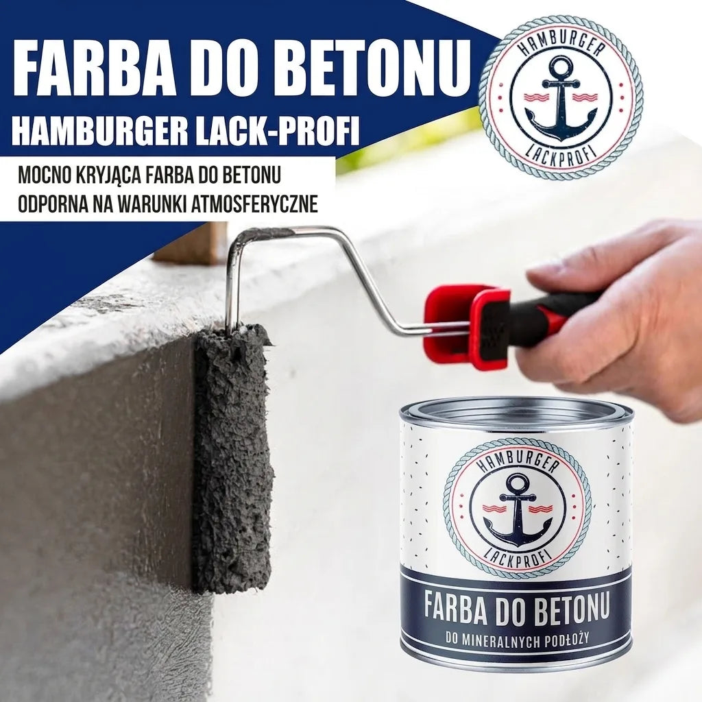 Hamburger Lack-Profi Betonfarbe Resedagrün RAL 6011 - hochdeckende Fassadenfarbe - Hamburger Lack-Profi