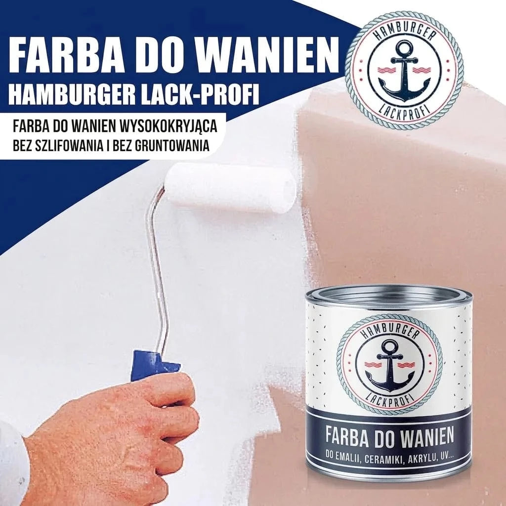 Hamburger Lack-Profi Badewannenlack Hamburger Lack-Profi 2K Badewannenlack Rotorange RAL 2001 - Glänzend / Seidenmatt / Matt