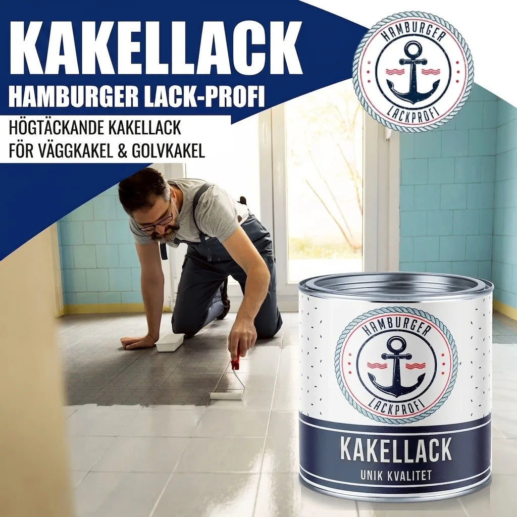 Hamburger Lack-Profi Fliesenlack Schwarzblau RAL 5004 - hochdeckende Fliesenfarbe Blau - Hamburger Lack-Profi