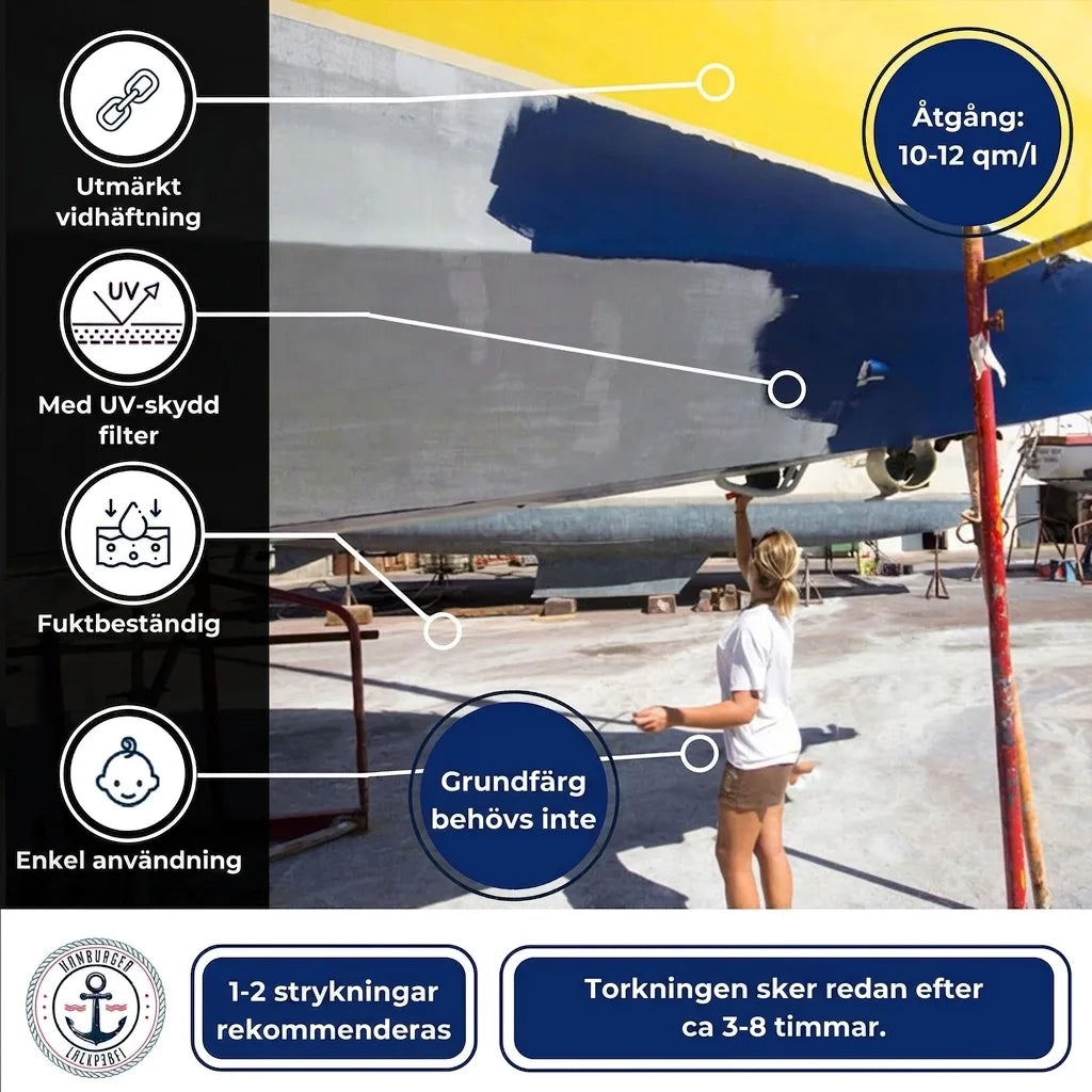 Hamburger Lack-Profi Bootslack Kupferbraun RAL 8004 - Hamburger Lack-Profi