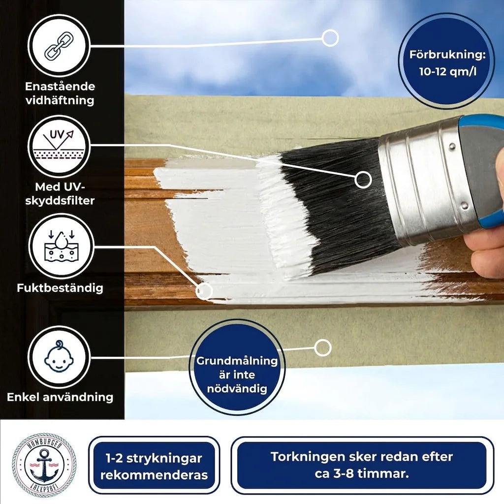 PU Holzschutzfarbe RAL 8019 Graubraun - Wetterschutzfarbe - Hamburger Lack-Profi