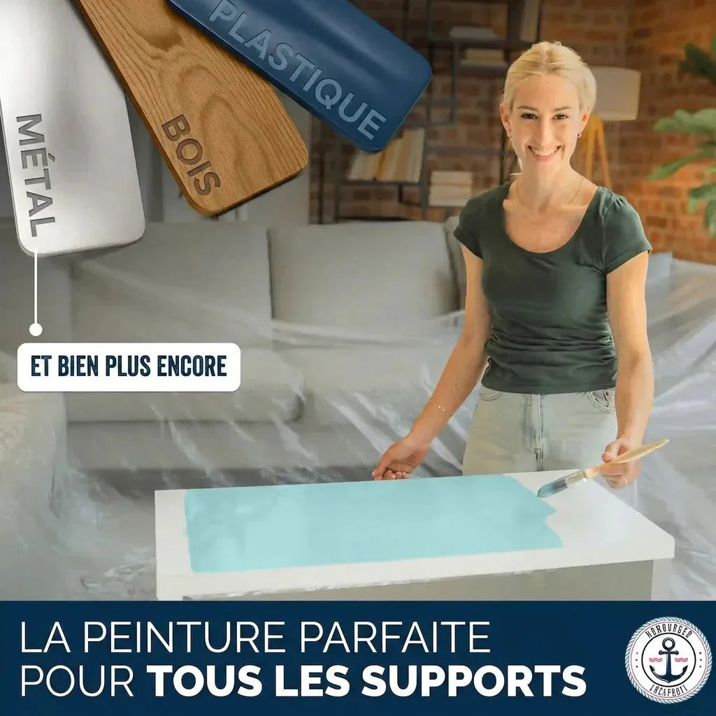 Möbelfarbe ohne Schleifen RAL 6016 Türkisgrün - Möbellack Hamburger Lack-Profi - Hamburger Lack-Profi